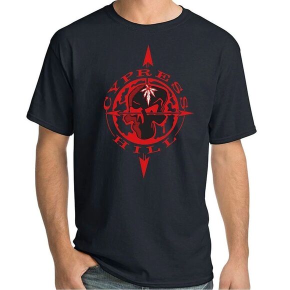 NEW- Cypress Hill- Skull & Compass" T-Shirt men's- Size Small - Picture 1 of 6